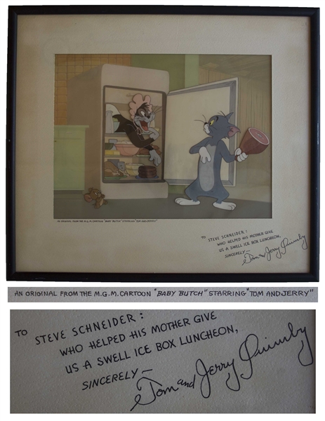 ''Tom and Jerry'' Animation Cels From the 1954 Short ''Baby Butch''